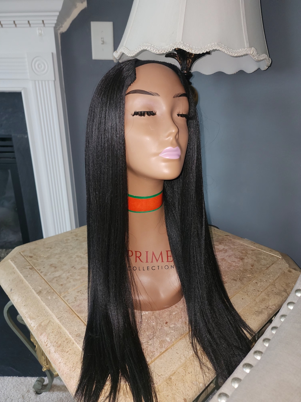 Pure Collection Straight Black Long Women's Wig - Sleek Center Part